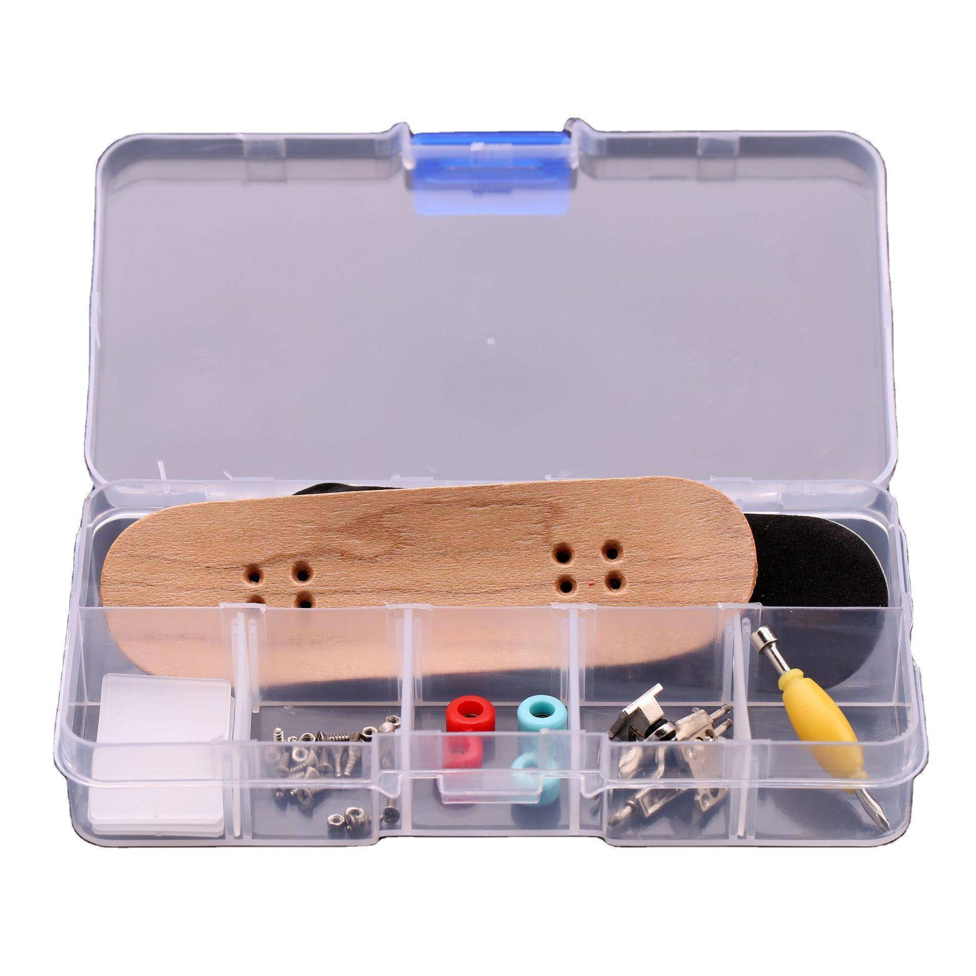 Single-finger skateboard for a box